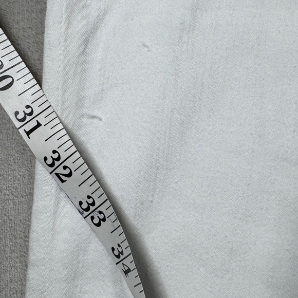 NWT J.Crew 9” Mid Rise Toothpick White Zip Fly Cotton Blend Stretch Jeans 32 - Picture 5 of 16